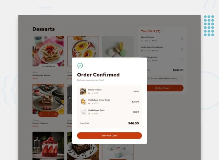 Product List with Cart
